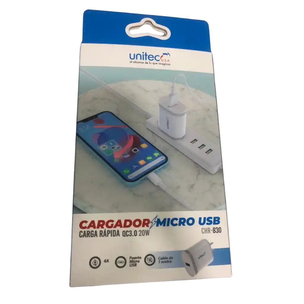 Cargador Microusb Carga Rapida 3.0 20w Chr 830