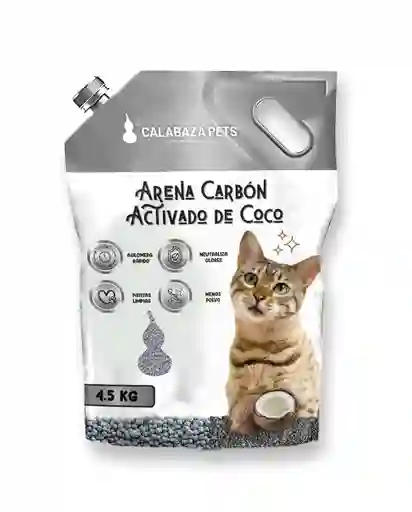 Arena Calabaza Carbon Activado De Coco 4,5