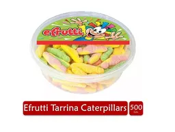 Gomas Efrutti Tarrina Orugas Acidas Dulces X500grs