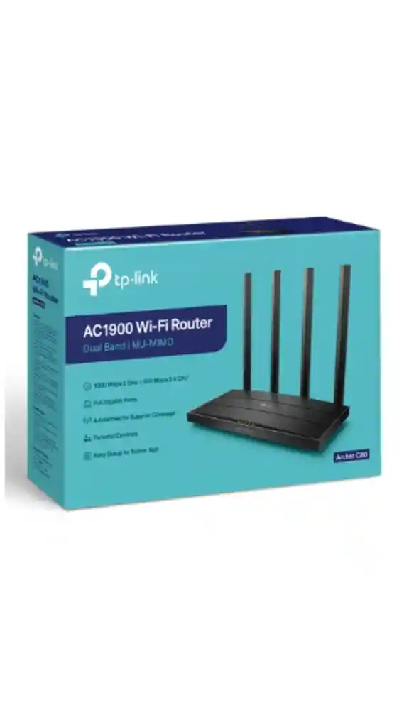 Router Tp-link Archer C80 - Dual Band - Ac1900 - 4 Antenas