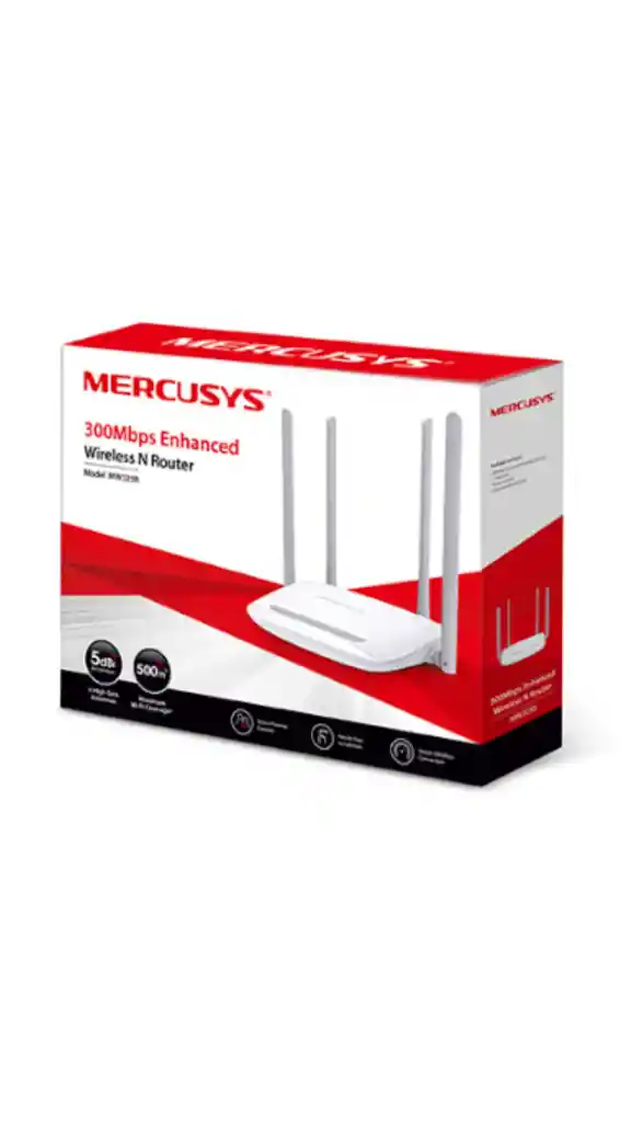 Router Mercusys Mw325r - 300mbps - 4 Antenas