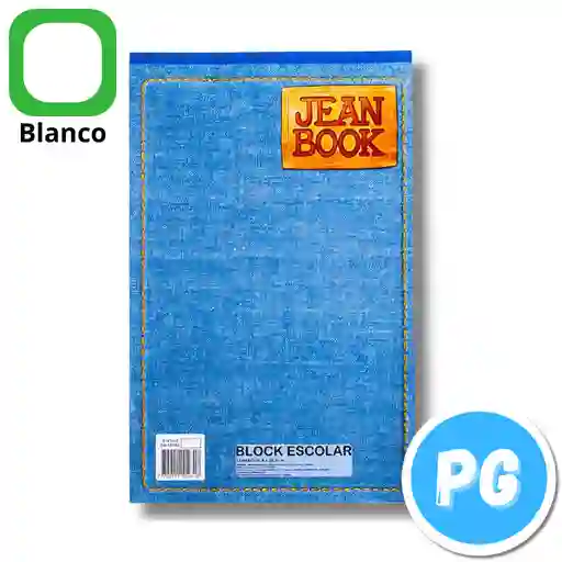 Block Norma Jean Book Oficio Blanco X70 Hojas