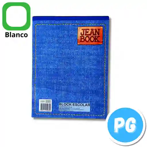 Block Norma Jean Book Carta Blanco X70 Hojas