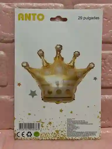 Globo Metalizado Corona Dorada 29"