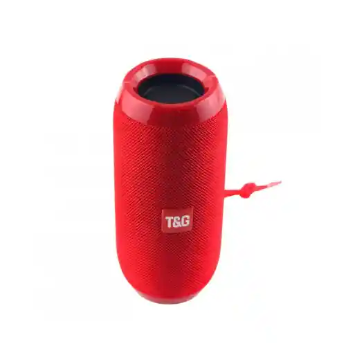 Parlante Altavoz Recargable Bluetooth Salpicable Tyg Radio Fm Tg-117 Color Rojo