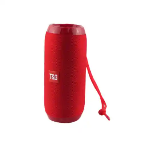 Parlante Altavoz Recargable Bluetooth Salpicable Tyg Radio Fm Tg-117 Color Rojo