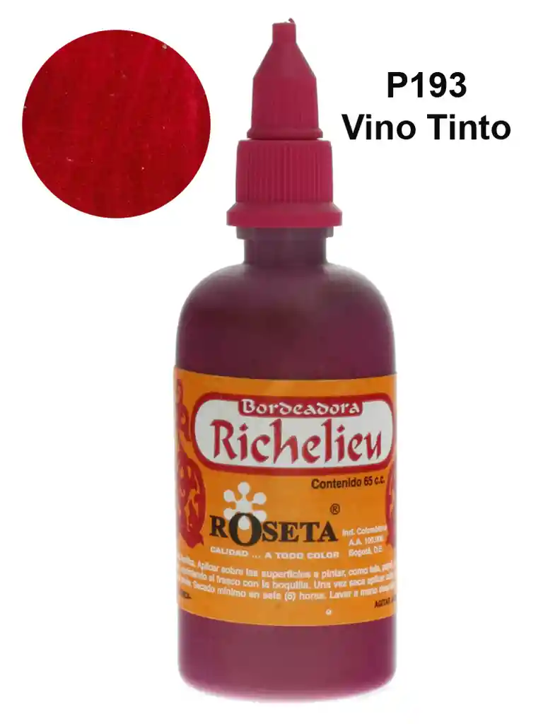 Roseta Bordeador Pintura Escarchado - Vinotinto, 65cc