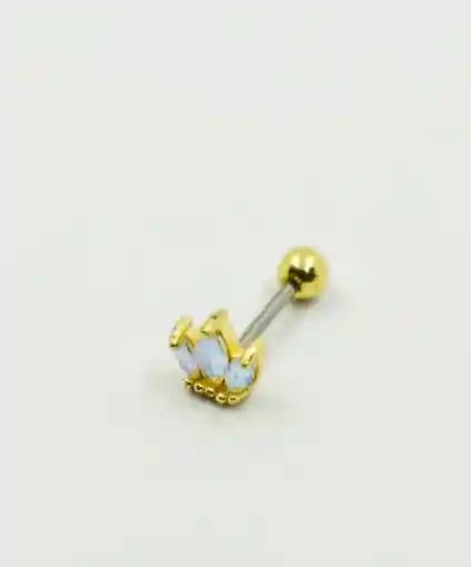Piercing Dorado Coronita Azul
