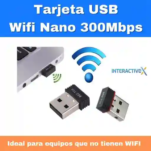 Tarjeta Usb Wifi Nano / Wifi Usb/ Adaptador Wifi Para Pc / Internet Usb