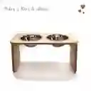 Comedero / Bebedero Wood Elevado - Medinao