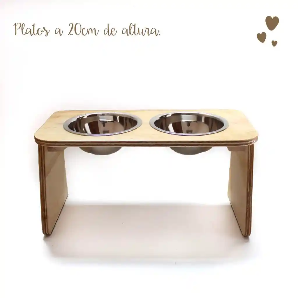 Comedero / Bebedero Wood Elevado - Medinao