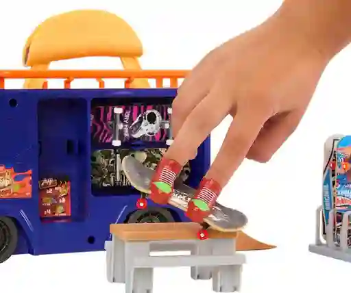 Carro Fingerboard Obstáculos Patineta Mini Dedos Rampa Hot Wheels