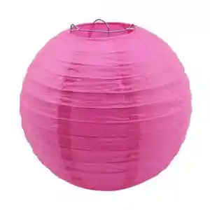 Farol Chinos Lamparas De Papel Globo Chino De 30 Cm Fucsia