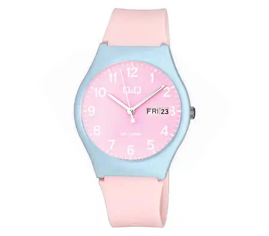 Reloj Qq Qyq Deportivo Colores Pastel Impermeable + Estuche