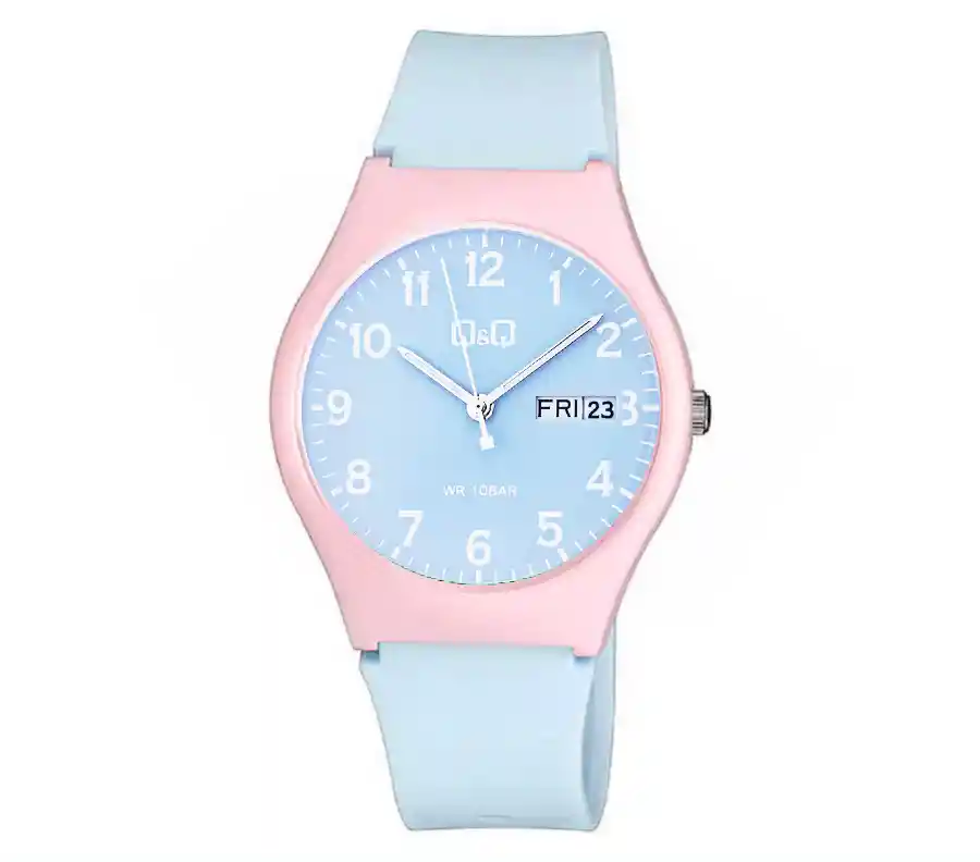 Reloj Qq Qyq Deportivo Colores Pastel Impermeable + Estuche