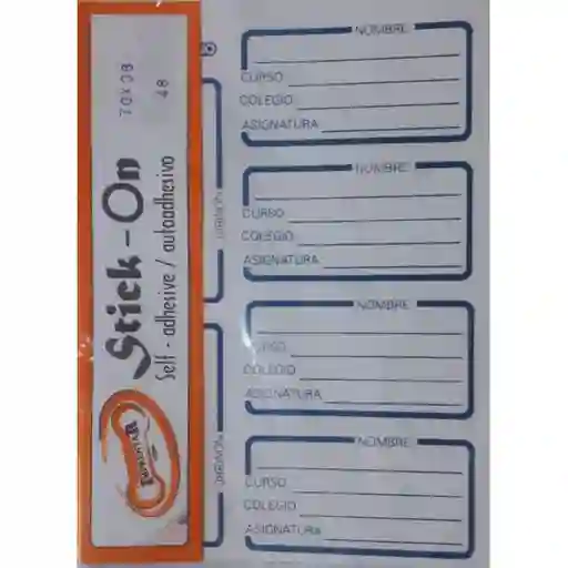 Rotulo Adhesivo 70-36 Escolar