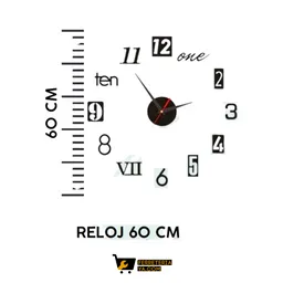 Reloj De Pared 60cm