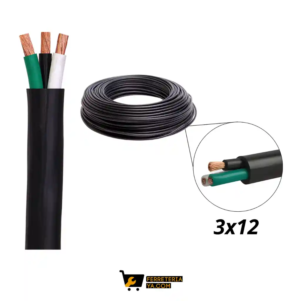 Cable Encauchetado 3x12 Eco