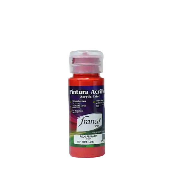 Pintura Acrilica Rojo Primario 60cc