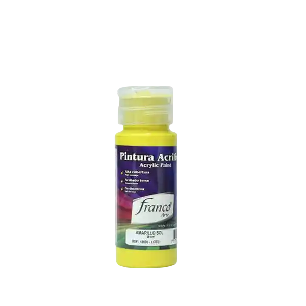 Pintura Acrilica Amarillo Sol 60cc