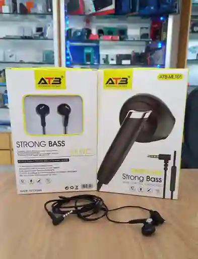 Audifonos De Plug 3.5mm Strong Bass / Auriculares Con Cable Plug 3.5 Manos Libres