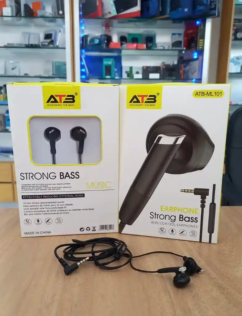 Audifonos De Plug 3.5mm Strong Bass / Auriculares Con Cable Plug 3.5 Manos Libres