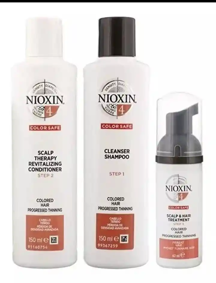 Nioxin System 4 Sh 300 Ml+caja 300 Ml+tratamiento 100 Ml Gratis