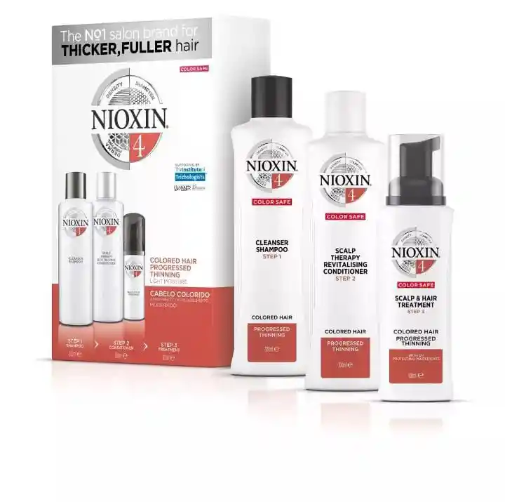 Nioxin System 4 Sh 300 Ml+caja 300 Ml+tratamiento 100 Ml Gratis