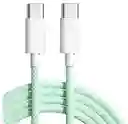 Cable 1 Mt Tipo C A Tipo C 60w Carga Rapida Cable Iphone 1 Metro De Largo