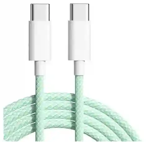 Cable 2 Mts Tipo C A Tipo C 60w Carga Rapida Cable Iphone Android Dos Metros De Largo Usb-c A Usb-c