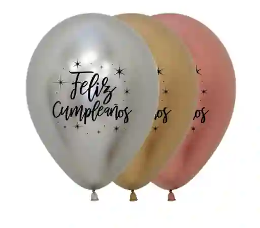 Bomba Feliz Cumpleaños Metalizada