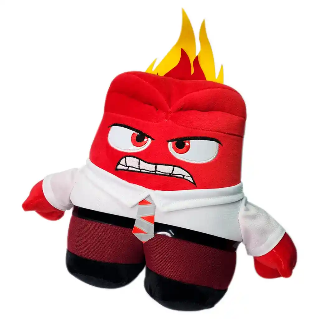 Peluche Intensamente Muñeco 45cm Fino Suave Furia Rojo 35cm