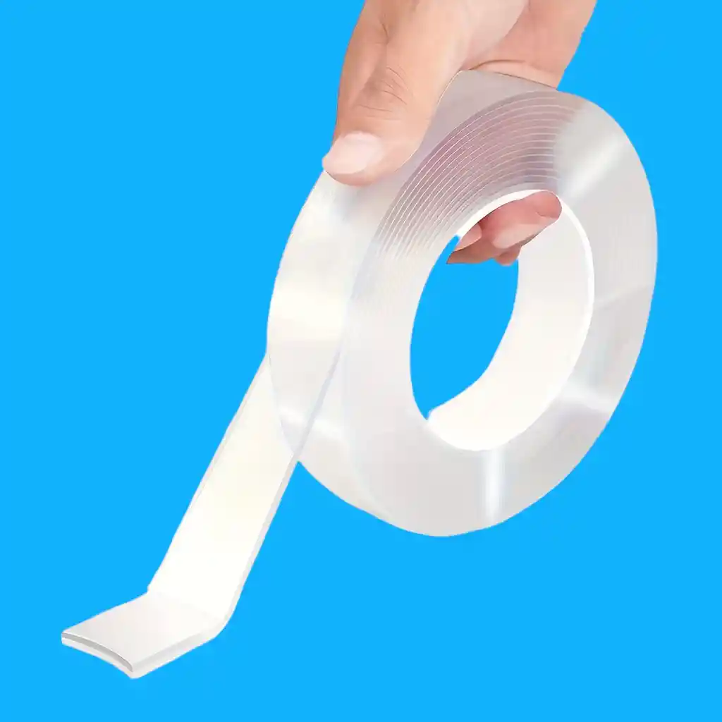 Cinta Adhesiva Doble Faz Transparente/ 1cm / 1.50 Metros De Largo