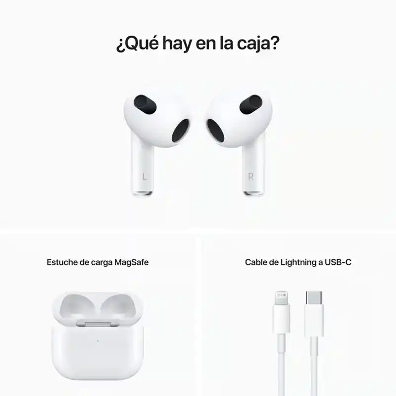 Airpods 3 Generación 2024 1-1 Audifonos Inalambrico Genérico