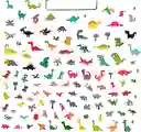 Libro Infantil Para Colorear Dinosaurios 100 Pegatinas Niños