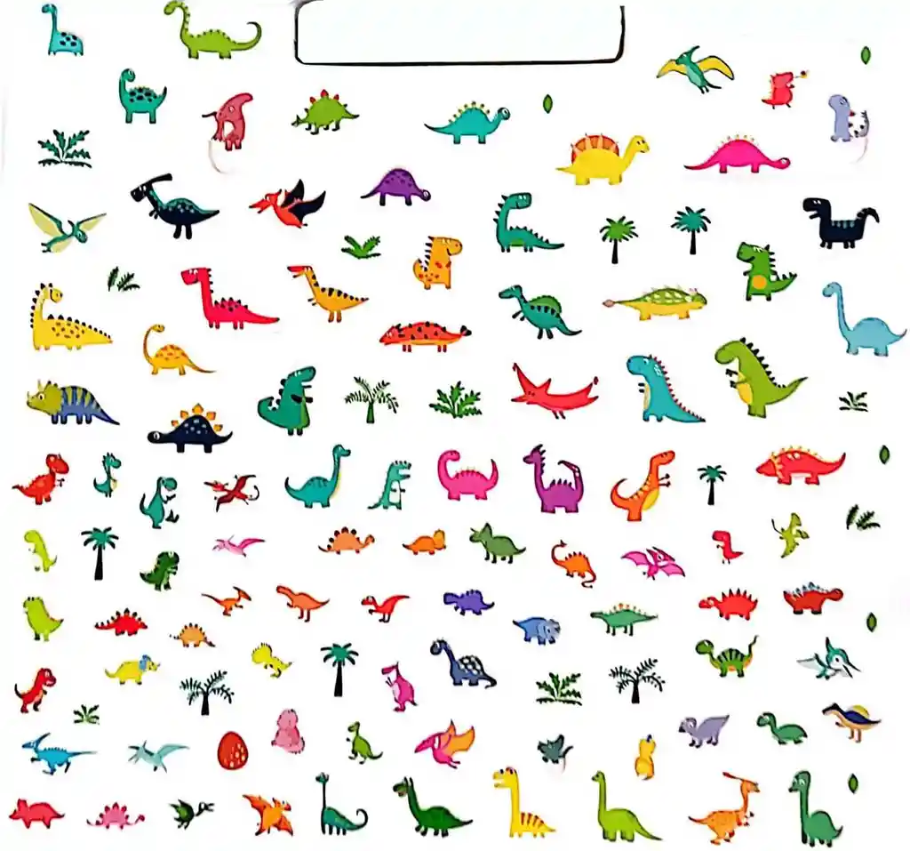 Libro Infantil Para Colorear Dinosaurios 100 Pegatinas Niños