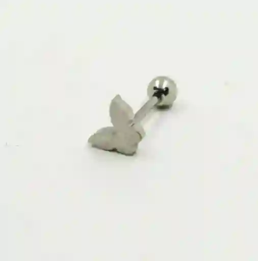 Piercing Plateado Mariposa