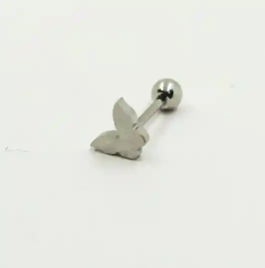 Piercing Plateado Mariposa