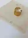 Anillo Dorado Para Dama Talla 8