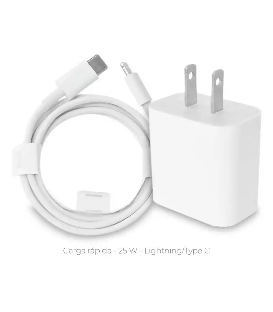 Cargador Iphone 25w Tipo C Lightning Genérico