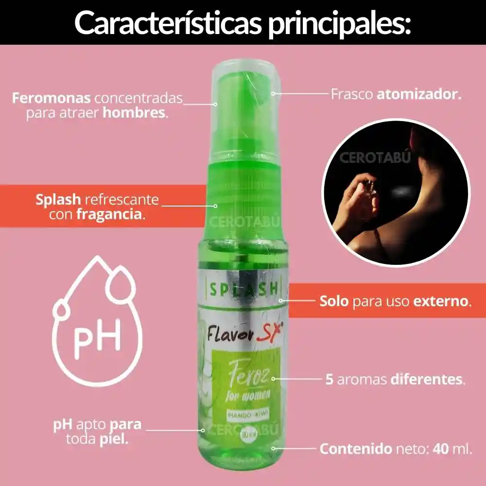 Chicles Potenciador Femenino 1 Caja X5 Und + Multiorgasmo Doble Sensación + Feromonas Flavor Sex 20ml