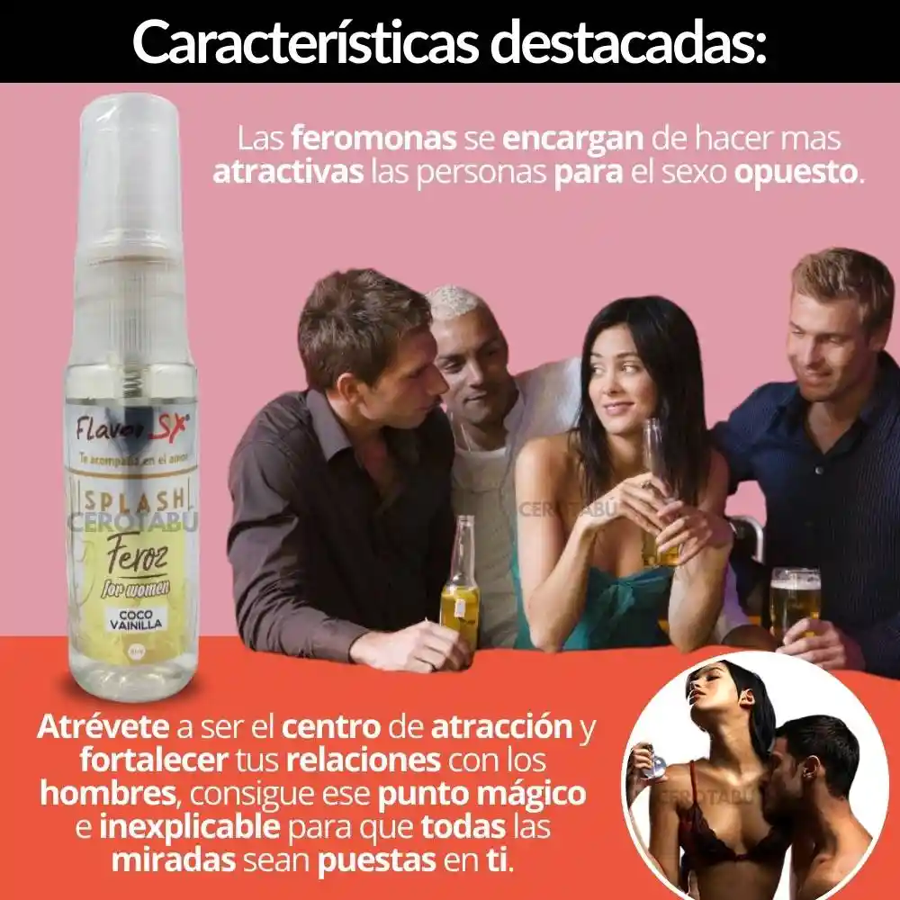 Chicles Potenciador Femenino 1 Caja X5 Und + Multiorgasmo Doble Sensación + Feromonas Flavor Sex 20ml