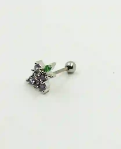 Piercing Plateado Uvas