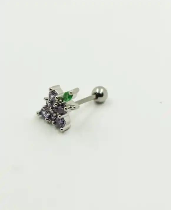 Piercing Plateado Uvas