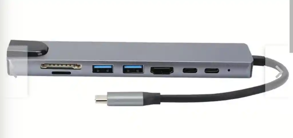 Hub Usb 8 En 1 Con Hdmi