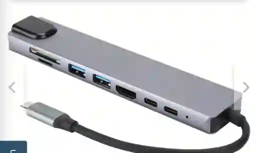 Hub Usb 8 En 1 Con Hdmi
