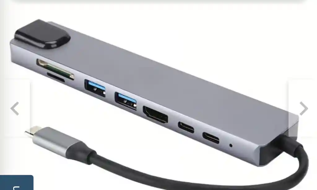 Hub Usb 8 En 1 Con Hdmi