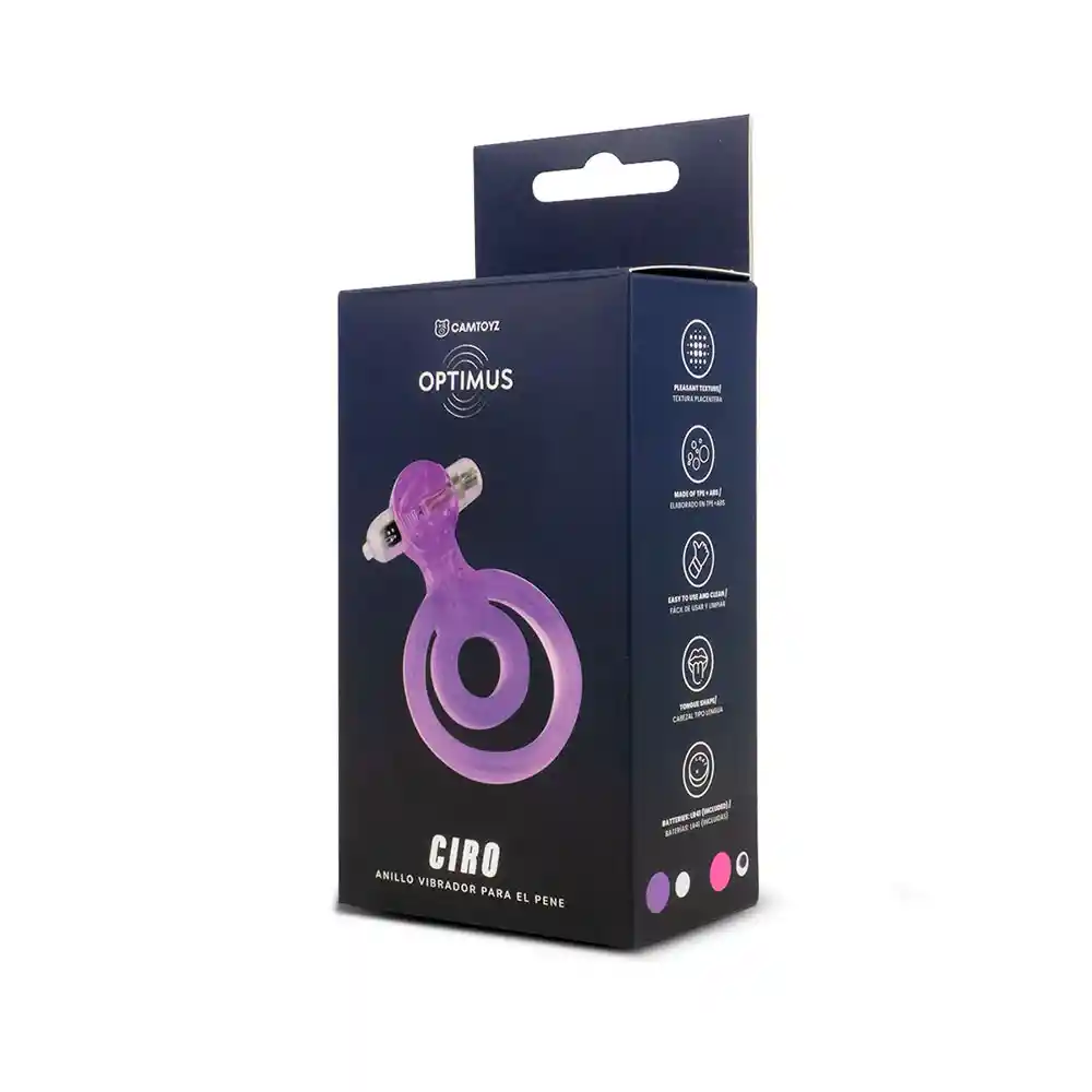 Anillo Vibrador Optimus Ciro Morado Camtoyz