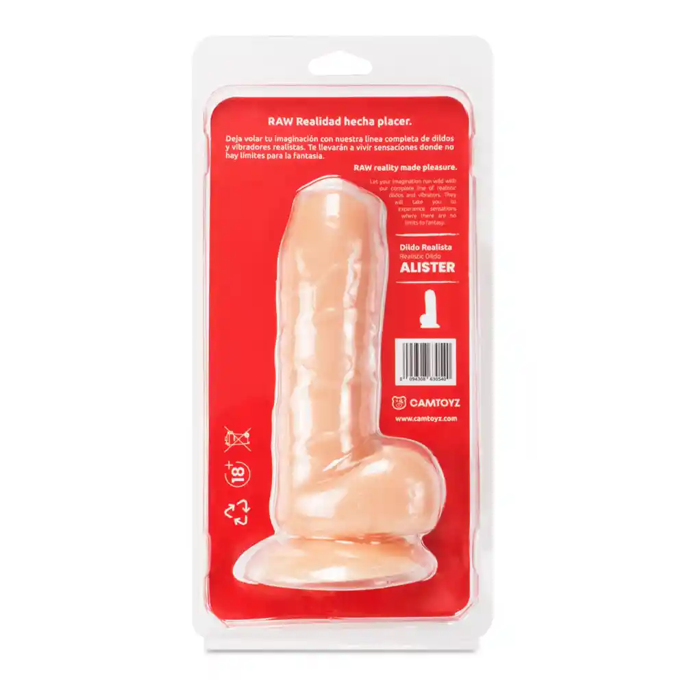 Dildo Realista Alister Piel 17.5 Cm Camtoyz