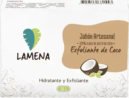 Lamena Jabon Artesanal Exfoliante De Coco 110gr